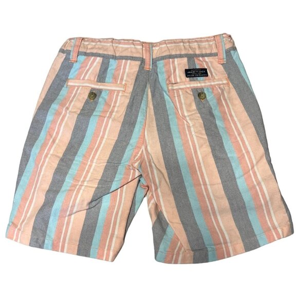 Janie and Jack Striped Chambray Shorts Boys Size 6 Adjustable Waist Excellent VE - Picture 2 of 3